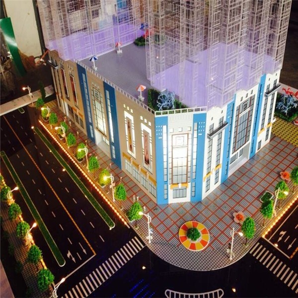 透明两当楼盘模型