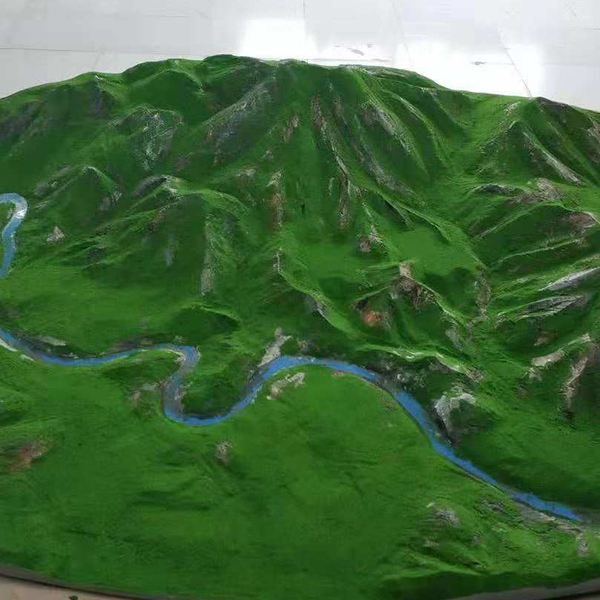 怎样按实际两当地形雕刻制作